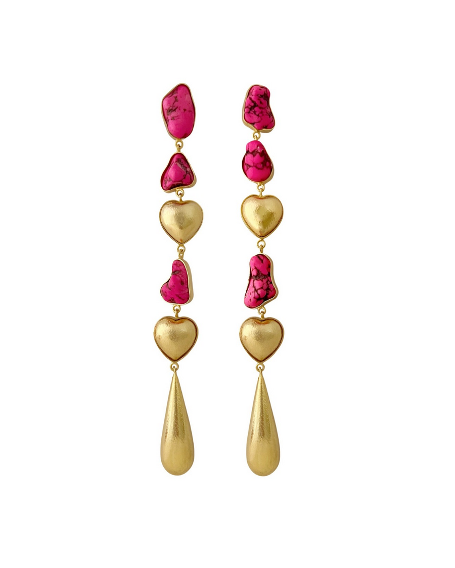 Fuschia Drop Danglers
