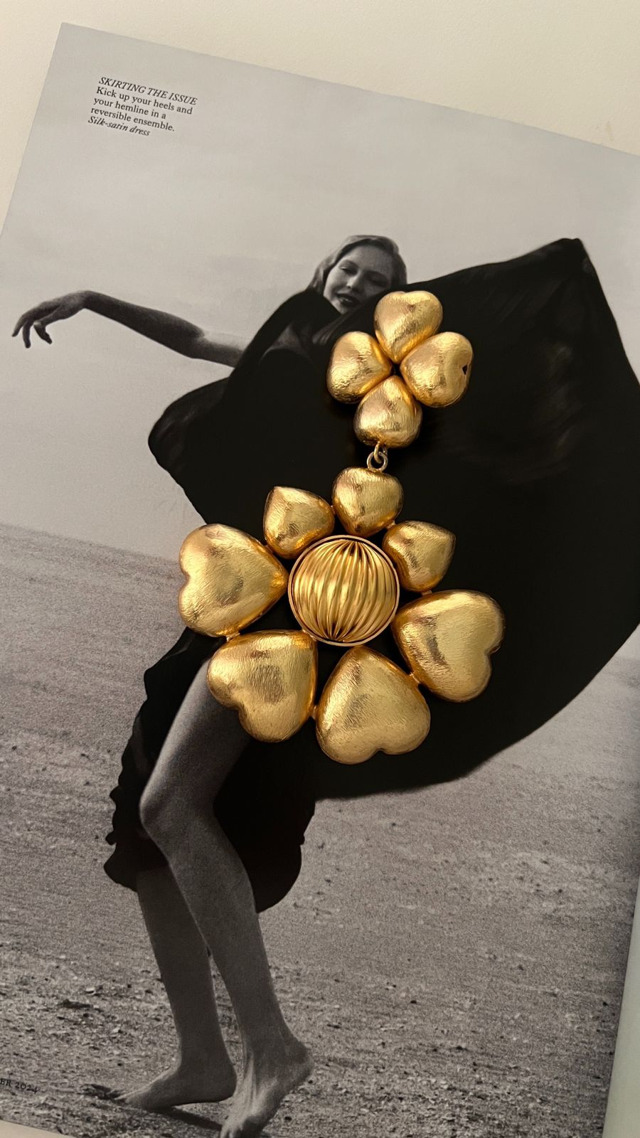 Golden Bloom Danglers