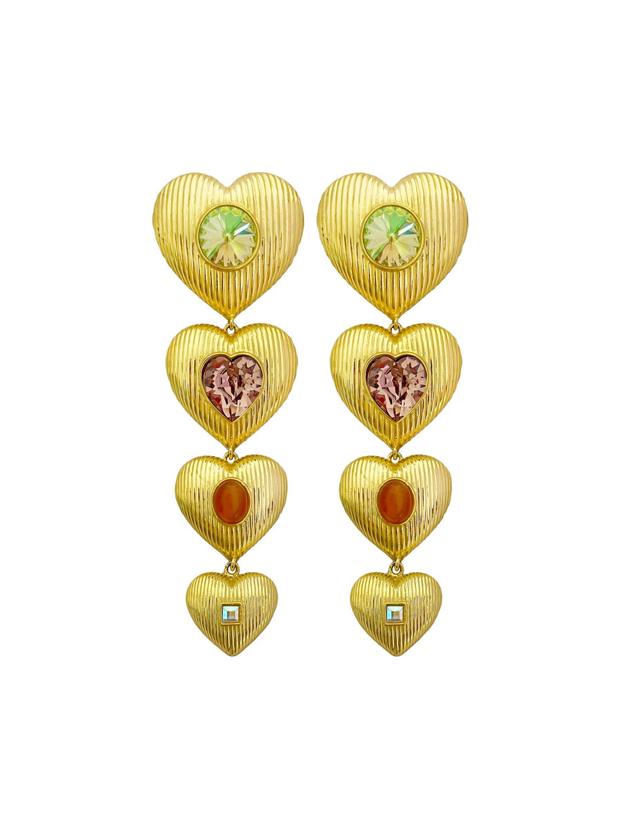 Aurora Heart Danglers