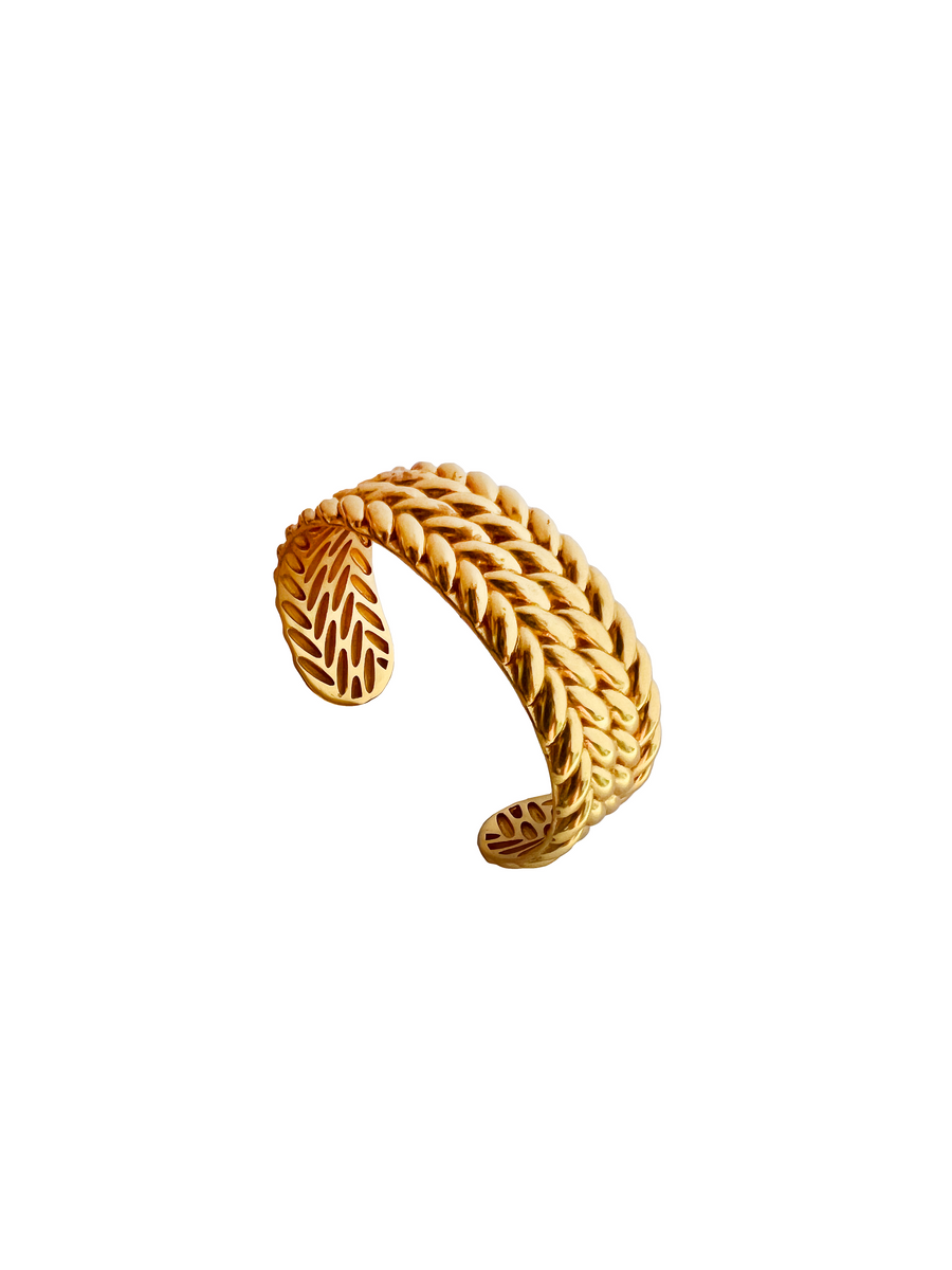 Broad Braided Bracelet