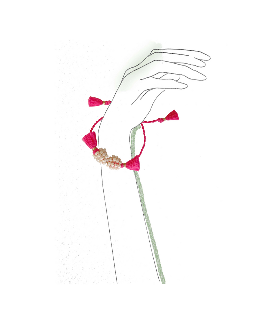 Botanico Fro Fro Rakhi Fuchsia