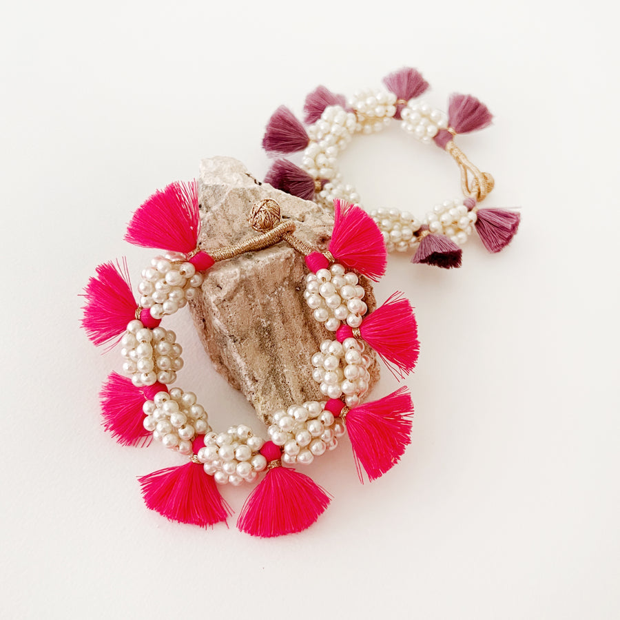 Botanico Wildflower Bracelet Fuchsia