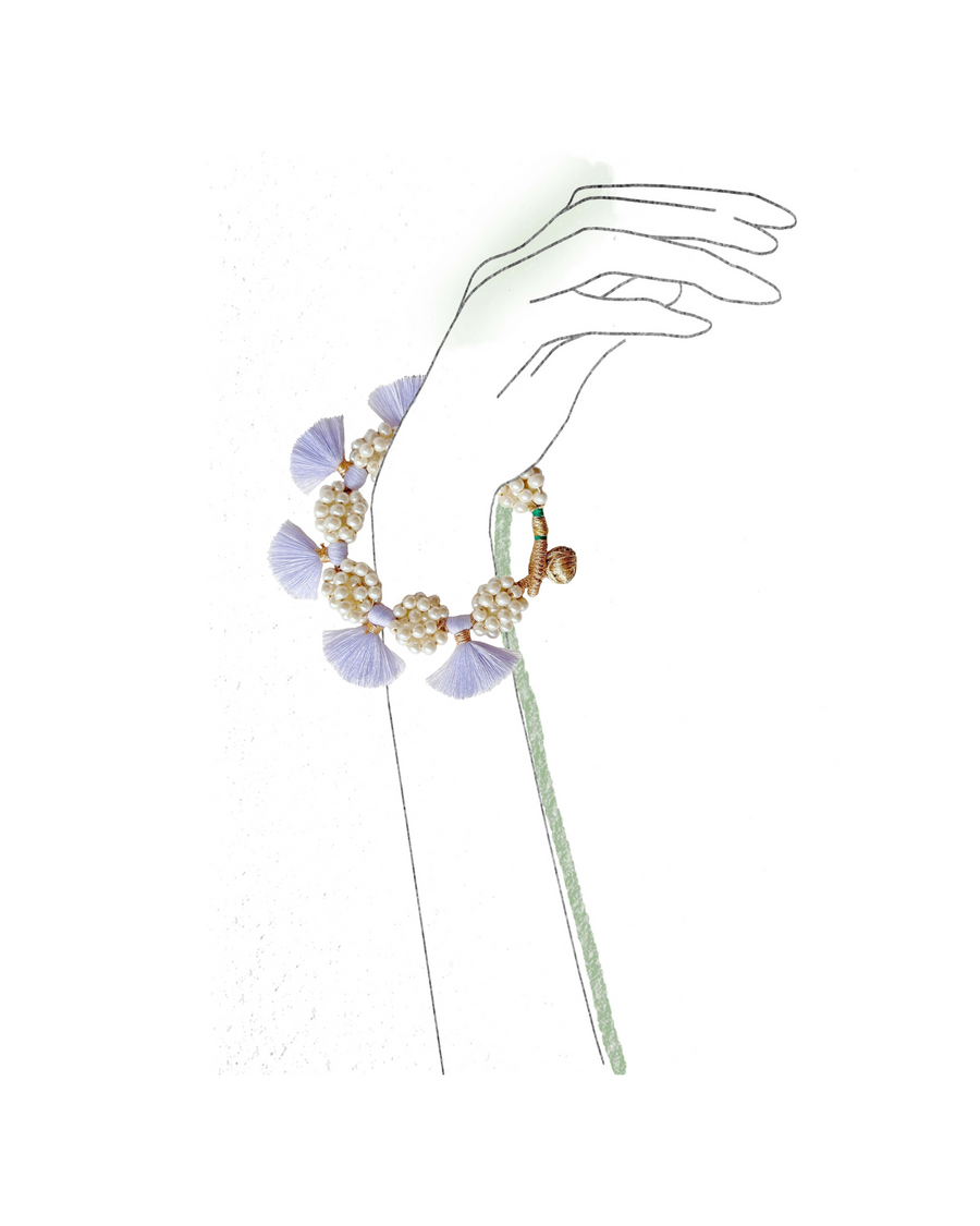 Botanico Wildflower Bracelet Lilac