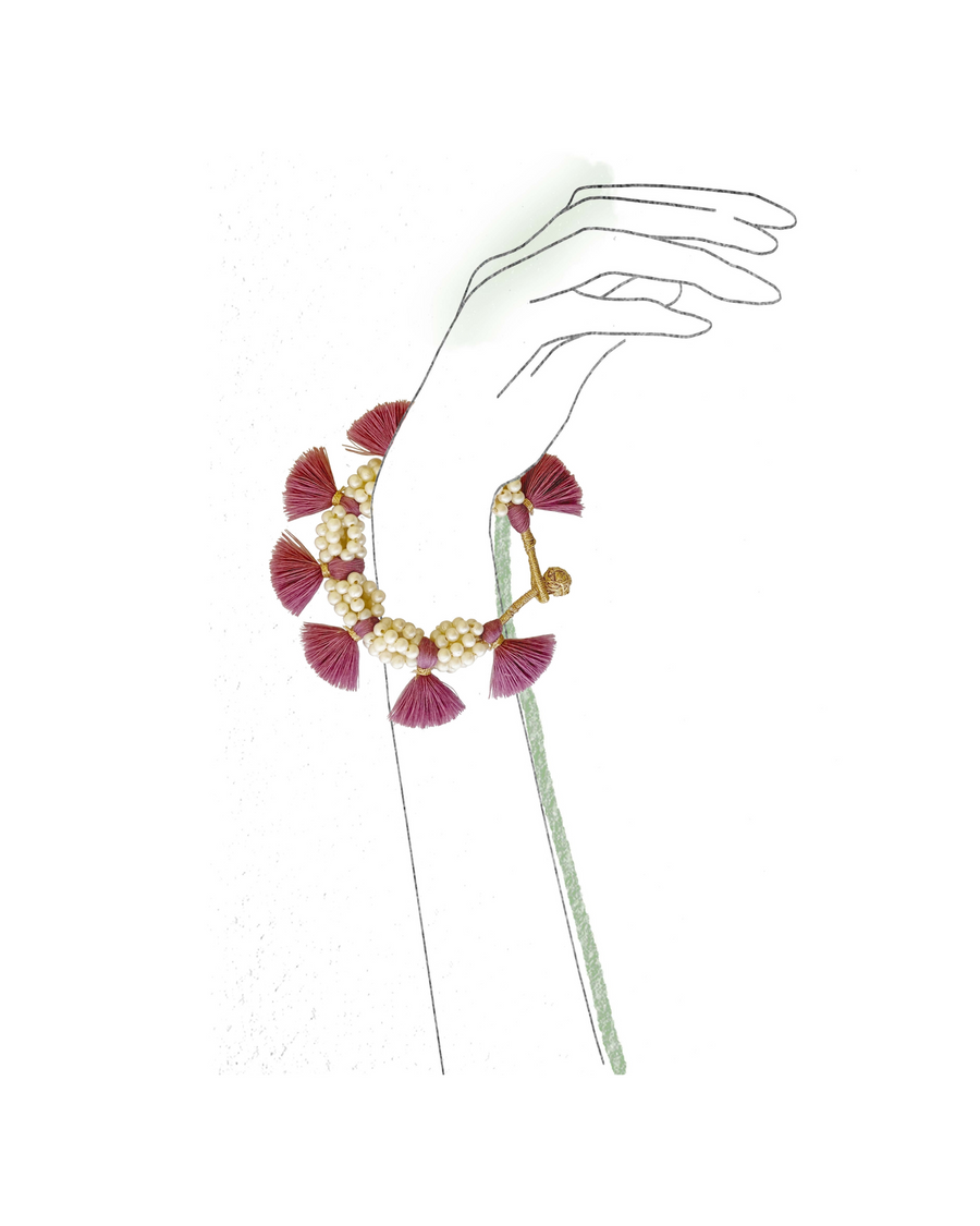 Tulum Wildflower Bracelet Violet